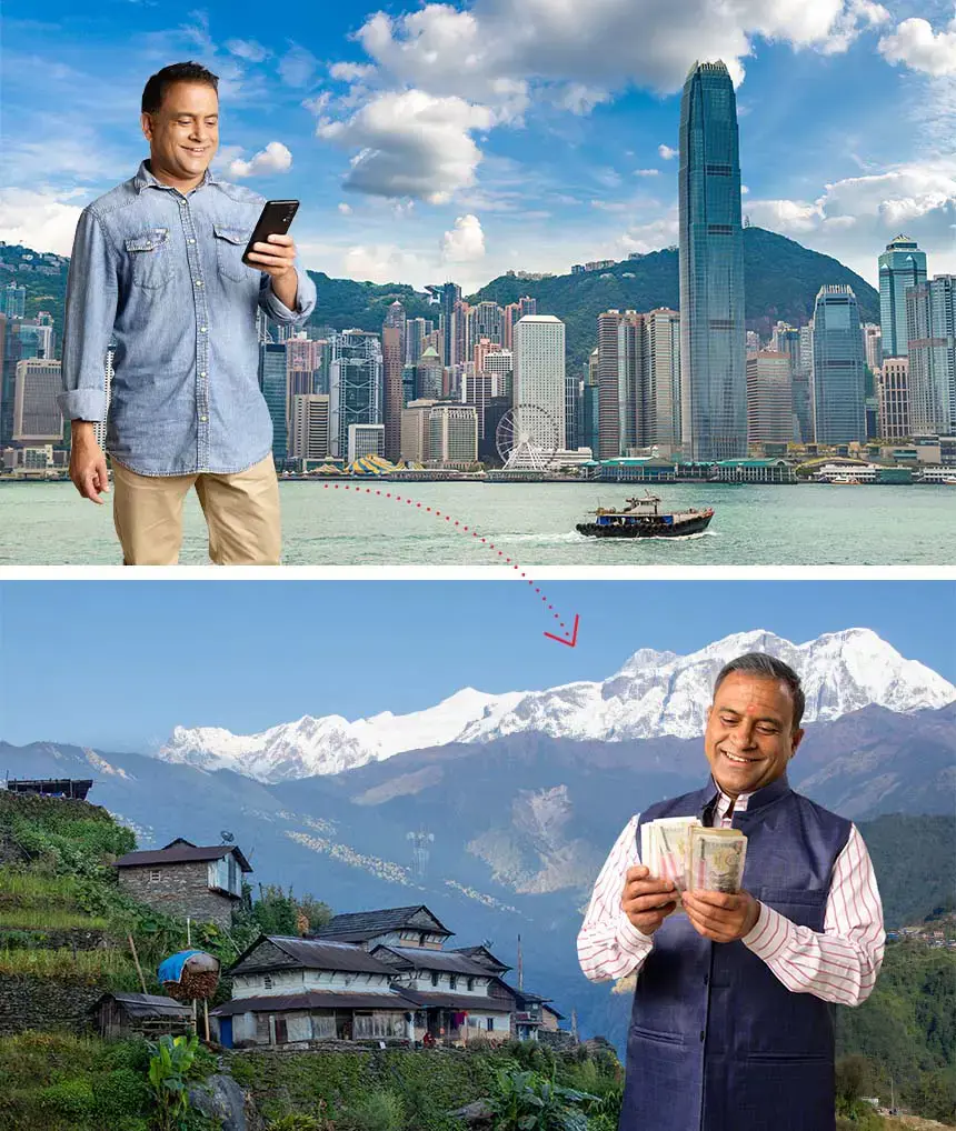 Send Money From Hong Kong to Nepal